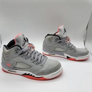 Nike Air Jordan 5 Retro V Hot Lava Cool Grey Black Size 7Y 440892-018